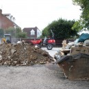 Preparing the site for new build bungalow