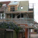 Roof dormer in new extension at rear of property