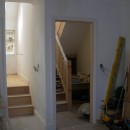 New staircase to attic in new extension area