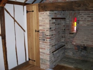 Restored fireplace