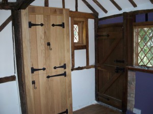 Internal bespoke solid oak doors