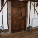 Restored original oak front door