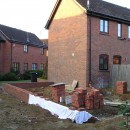 Rear of property at commencement of works