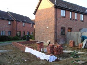 Rear of property at commencement of works