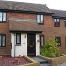 Front of property at completion with extension to the right